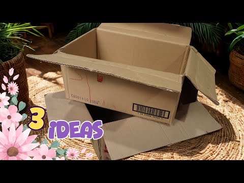 3 Ways to Reuse Cardboard Boxes!