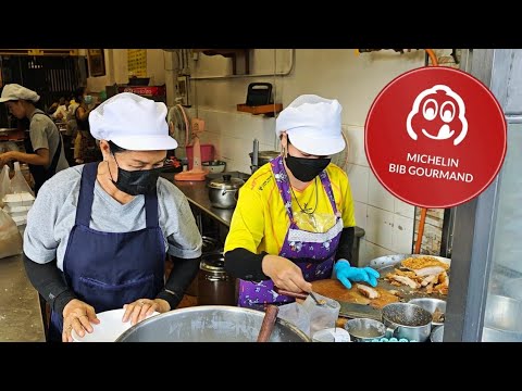 THAI BANGKOK STREET FOOD TOUR - EATING 4 MICHELIN BIB GOURMAND RESTAURANTS IN 3 HOURS