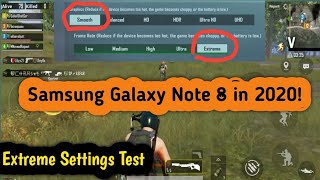 Extreme Smooth PUBG Setting In Samsung Galaxy Note 8 in 2020!