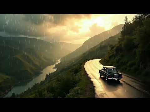 Misty Mountain Drive in Portugal 🌫️ | Gentle Piano & Rain for the Soul