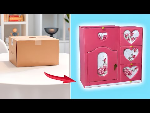 Don't throw away cardboard boxes, you can make amazing and useful things for your home