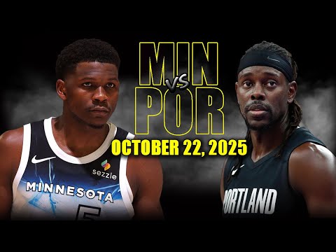Minnesota Timberwolves vs Portland Trail Blazers Full Game Highlights - October 22 2025 | NBA Season