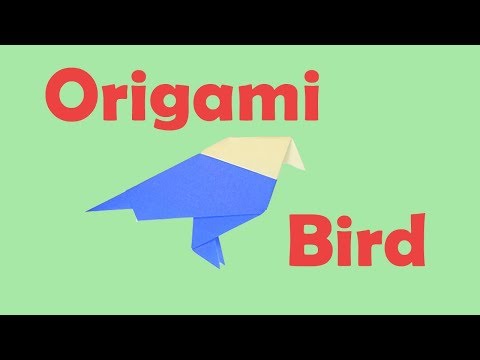 How to Fold an Origami Bird (Easy)