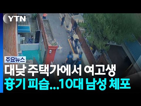 대낮 주택가에서 여고생 흉기 피습...10대 남성 체포 / YTN