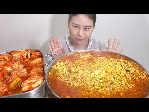 틈새라면 먹방 Spicy instant noodles MUKBANG