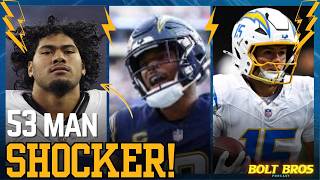 BRUTAL 53-Man Cuts! 💥 NO ONE Is Safe on the Chargers Depth Chart! | Bolt Bros |