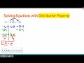 Solving Multiple Step Equations with Distributive Property and Like Terms