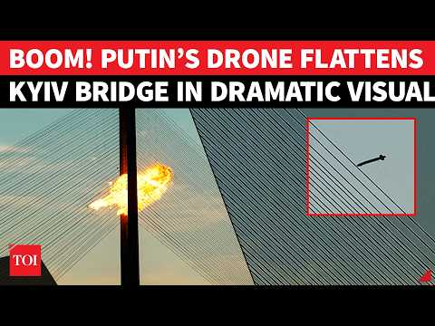‘<strong>600,000</strong> Vehicles…’: Kyiv CUT IN HALF As Russian Drone HAMMERS Critical Bridge In War Nightmare
