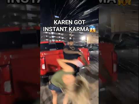 KAREN SLAPS HIM… INSTANT KARMA HITS BACK😳🚨| #shorts