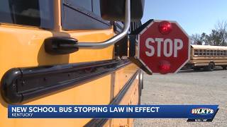 YouTube video thumbnail: Kentucky Drivers to Face new School bus Stopping law When Students Return to Class