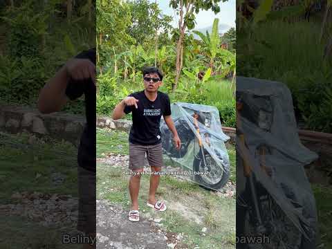 Pelindung motor anti hujan dan anti debu 🛵 #ucupklaten #cover #motor #otomotif #plastik