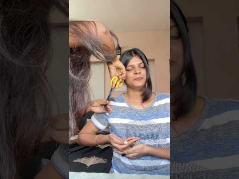 Haircut at Home‼️Pass or Fail!? 💇🏻‍♀️| Watch till the end 😅 #shorts #jennishacks #ytshorts