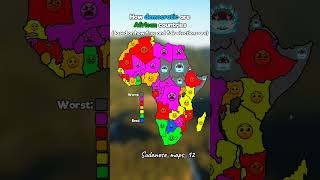 How democratic are African countries #Africa #map #geography #mapper #mapping #geographythroughmaps