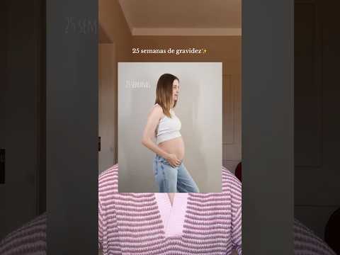 Diário de Gravidez: 25 semanas 🩵✨#gravida #gravidez #diario #bebe #25semanas