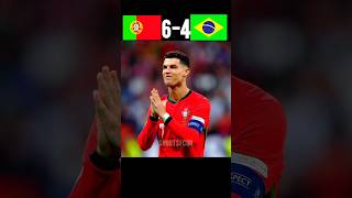 CR7 Crazy Comback🔥 gools Portugal vs Brazil 6-4😱 | CR7 vs Neymar #cr7 #shorts