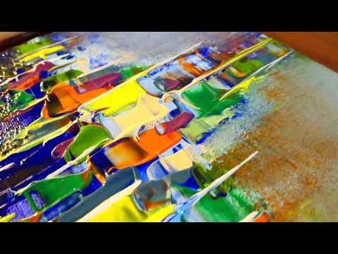 Contemporary Abstract Painting | Fun With Acrylics | Step By Step | Bold Art