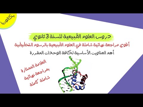 أقوى مراجعة نهائية شاملة في العلوم الطبيعية بالرسوم التخطيطية | بكالوريا 2024