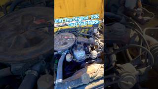 1981 Toyota 22r First Year Original 44 Year Old Engine Runs Like a Champ 👍#totota #relaible #22R