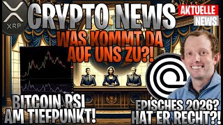 Crypto News – Bitcoin RSI am Tiefpunkt! 😮 Was kommt jetzt auf uns zu?!🧠 Episches 2026? Hat er recht?