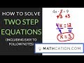 Solving Two-Step Equations