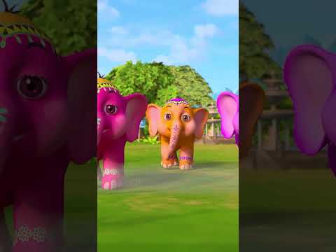 Ek Mota Hathi Jhoom ke Chala I Part 5 | Hindi Nursery Rhymes Cartoon | Jamure Kids