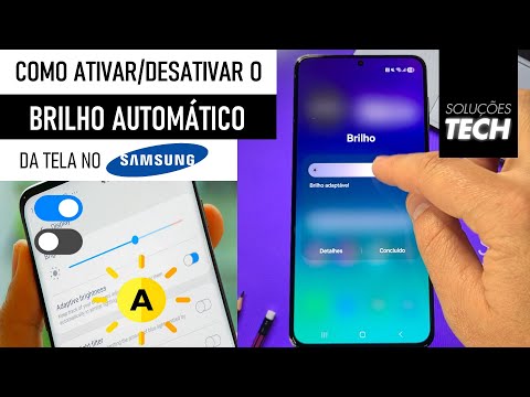 Como Ativar ou Desativar o BRILHO AUTOMÁTICO da Tela no SAMSUNG
