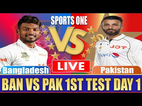 Bangladesh vs Pakistan - 1st Test - Live Cricket Score - Sports One