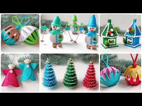 🔥6 Ideas 🎄 Christmas Decorations 🎅 DIY Christmas tree toys ☃️ Christmas crafts