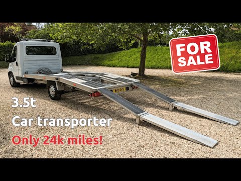 Fiat Ducato 3.5t car transporter for sale. Only 24k miles. Probuild body & lots of extras.