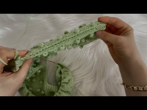 Tomurcuklu Bebek Hırkası Yapımı / popcorn hırka