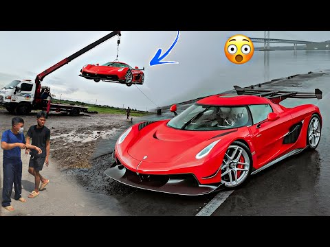 We Test Drop a Homemade KOENIGSEGG JESKO Supercar 100 Meters High