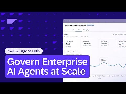 SAP AI Agent Hub: Govern Enterprise AI Agents at Scale | Overview