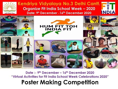 Online poster making Competition, K. V. No. 3, Delhi Cantt.