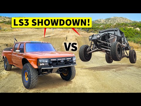 Off-Road Showdown: OBS Ford vs. Street-Legal Truy on Hoonigan's "This versus That