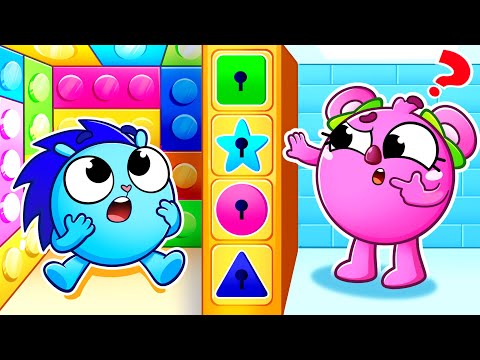 Magic Rooms Challenge 🔑 Help Your Friends | Funny Kids Songs 🐱🐨🐰🦁And Nursery Rhymes by Baby Zoo