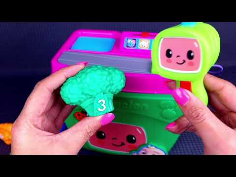 Cocomelon Fruit and Veg Shopping Cart and Register! | Satisfying Video ASMR #kidstoys #cocomelon