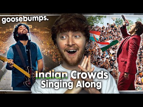 INDIAN CROWDS SINGING! (Arijit Singh, KK, Atif Aslam, Sonu Nigam & More | Reaction)