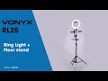 Vonyx RL25 LED Ring Light with Tripod Stand & Phone Holders