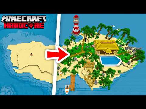 J'ai construit une ÎLE de LUXE sur Minecraft Hardcore