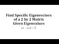 Eigenvectors and Eigenvalues Concepts