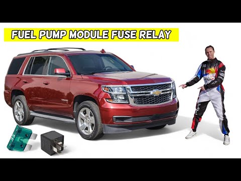 CHEVROLET TAHOE SUBURBAN FUEL PUMP CONTROL MODULE FUSE RELAY LOCATION REPLACEMENT 2015 - 2020