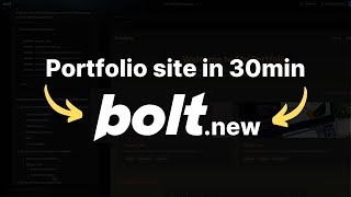 Bolt.new Portfolio Site in 30min using Astro 4, TailwindCSS, Markdown