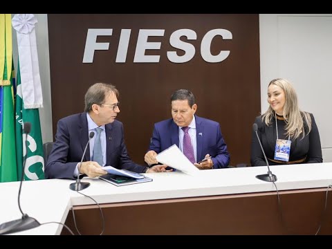 FIESC pede apoio de Mourão para solucionar problemas de infraestrutura