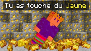 Si je touche la mauvaise couleur je dois MONTRER MA TÊTE (j'espère pas)..