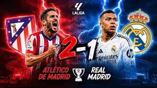 El Derby se lo lleva el Atlético de Madrid !! Atl. De Madrid 2 Real Madrid 1
