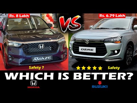 2024 HONDA AMAZE VS MARUTI DZIRE ✅ MEGA COMPARISON