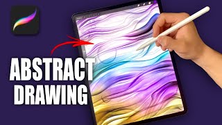 How To Draw Abstract Wallpaper on iPad in Procreate