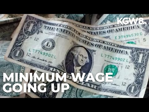 YouTube video thumbnail: Oregon's Minimum Wage to Rise July 1
