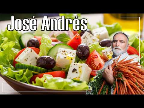 José Andrés, ENSALADA GRIEGA perfecta en 10 minutos: “Te aseguro que sabe tan bien como se ve”