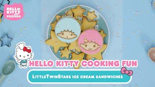 LittleTwinStars Ice Cream Sandwiches | Hello Kitty Cooking Fun